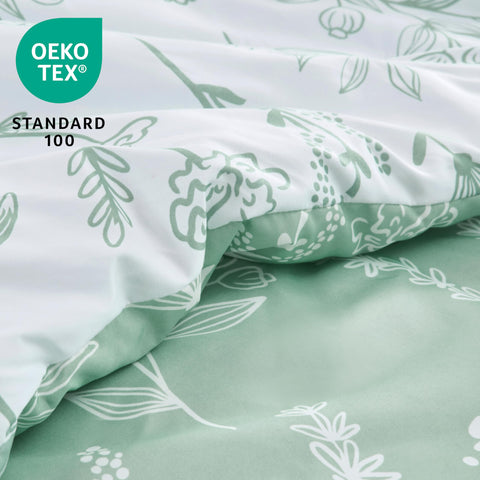 Joiedomi OEKO-TEX Standard 100 certified bedding for safety.