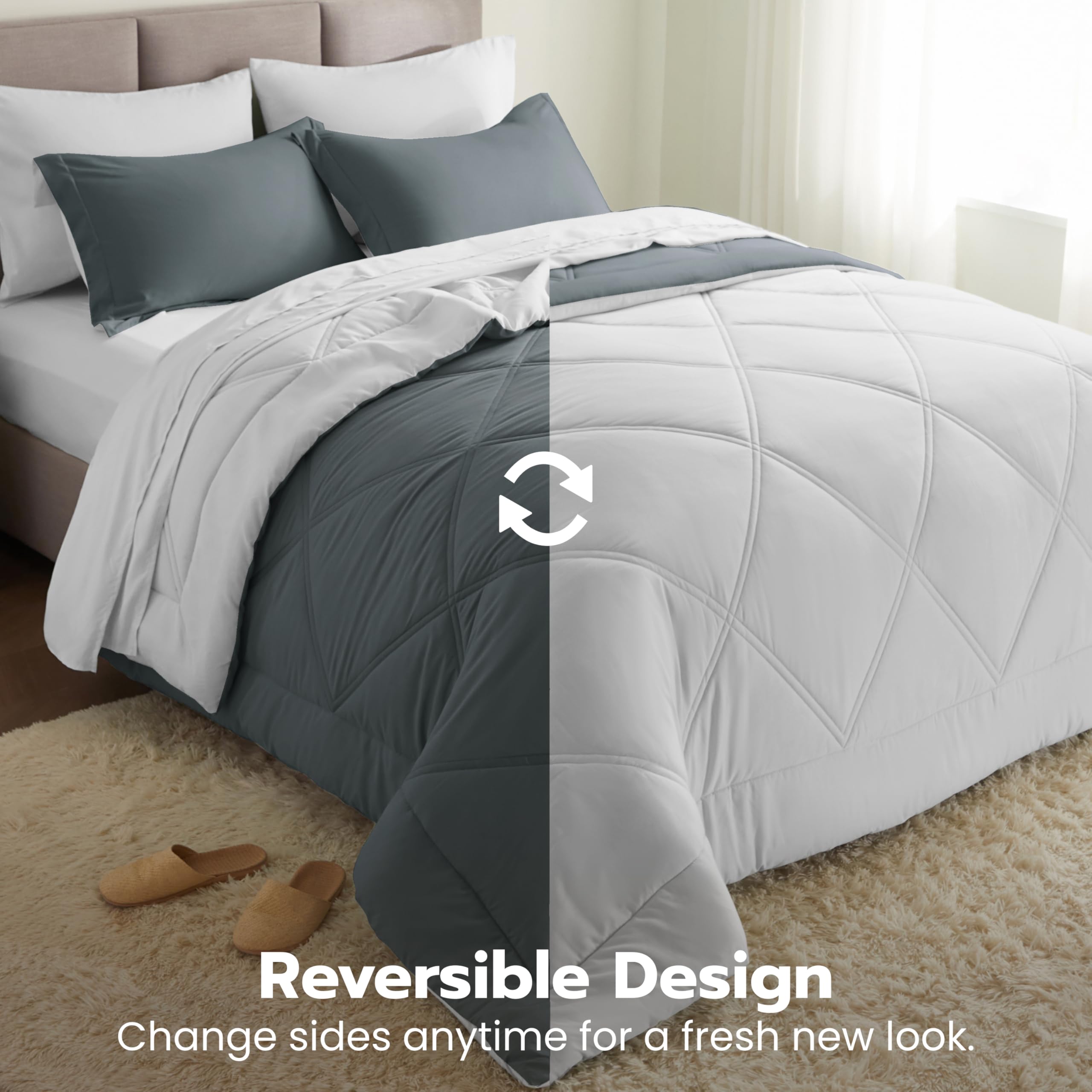 Joiedomi pillow shams elevate layers and add finished styling