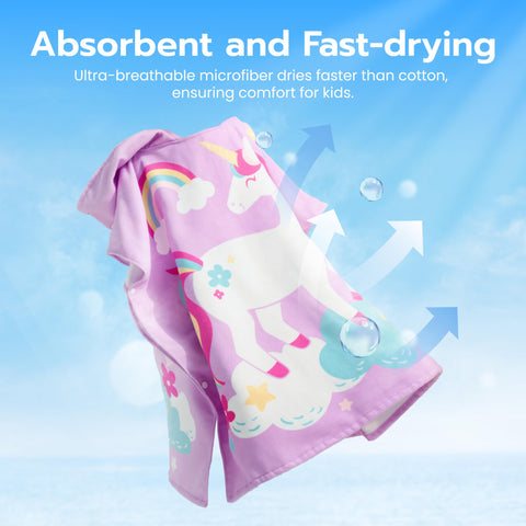 Joiedomi quick-dry towel absorbs moisture rapidly after swimming.