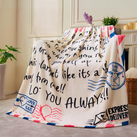 Joiedomi soft flannel fabric blanket for cozy evenings and plush warmth.