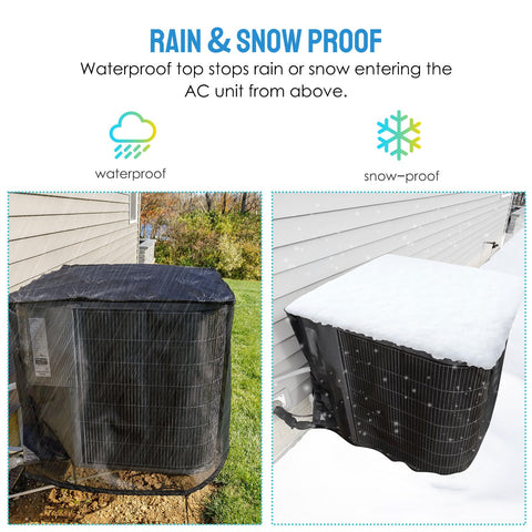 Joiish air conditioner cover designed to fit 32 x 32 x 36 inches outdoor central AC units.