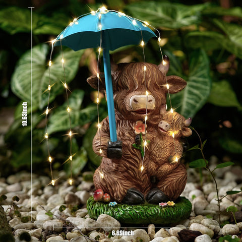 Joint Honglin Highland cow garden decor gift for animal lovers.