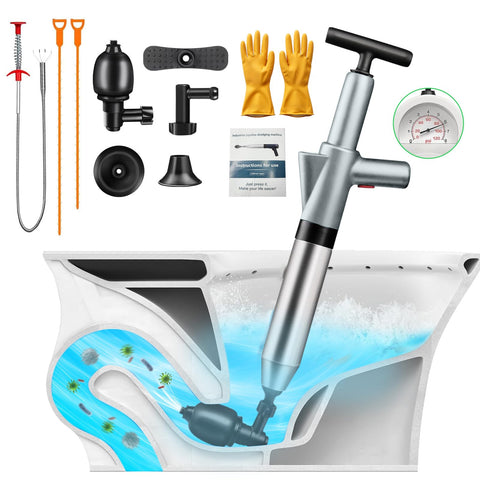 jojnawa high pressure toilet plunger packaged for home use