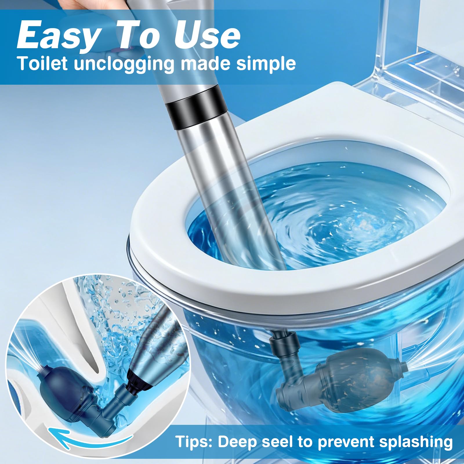 jojnawa plunger in use unclogging a toilet with precision