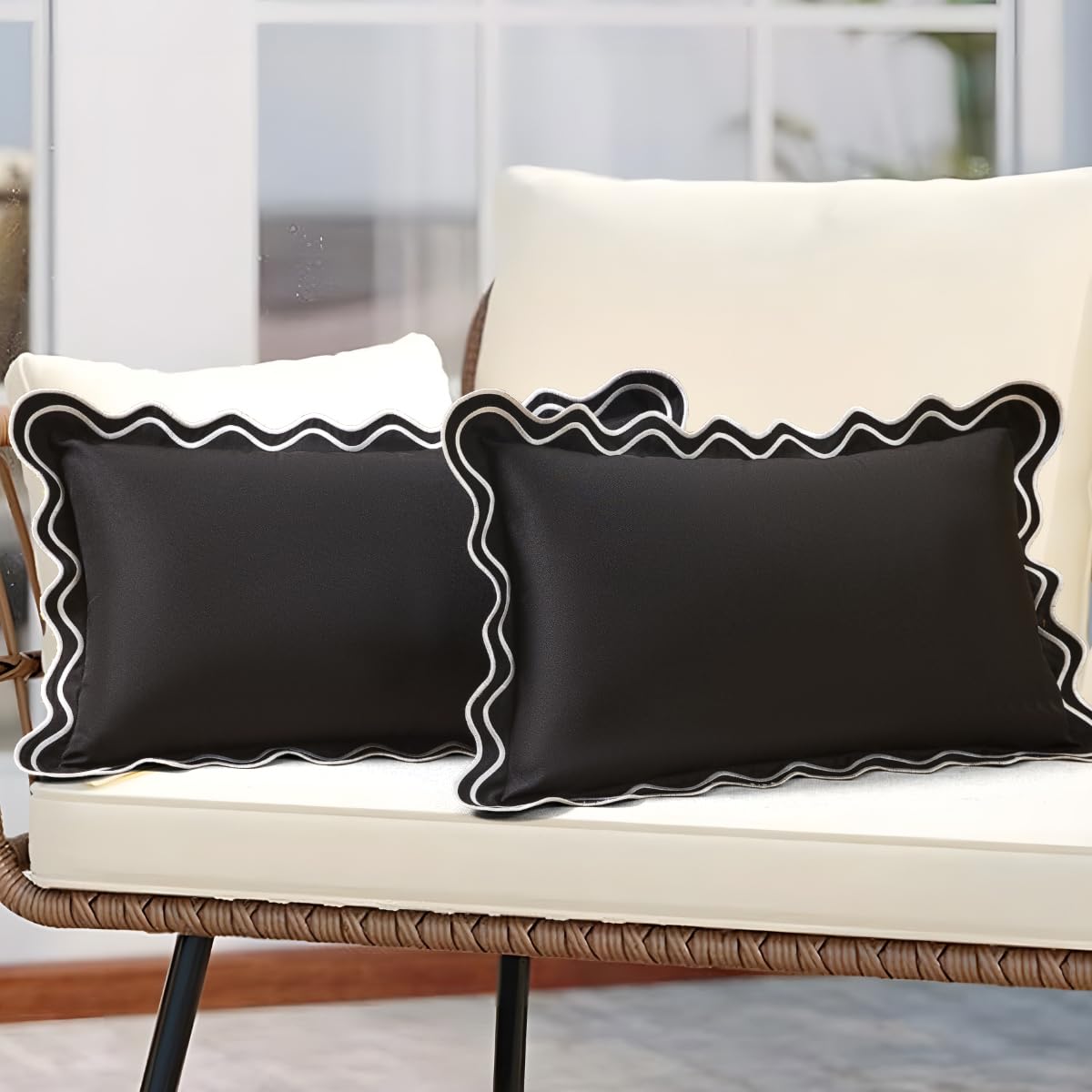 JOJOGOGO pillow cover without insert, inserts sold separately for easy setup.