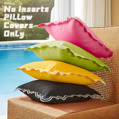 JOJOGOGO two-pack pillow covers for coordinated decor.