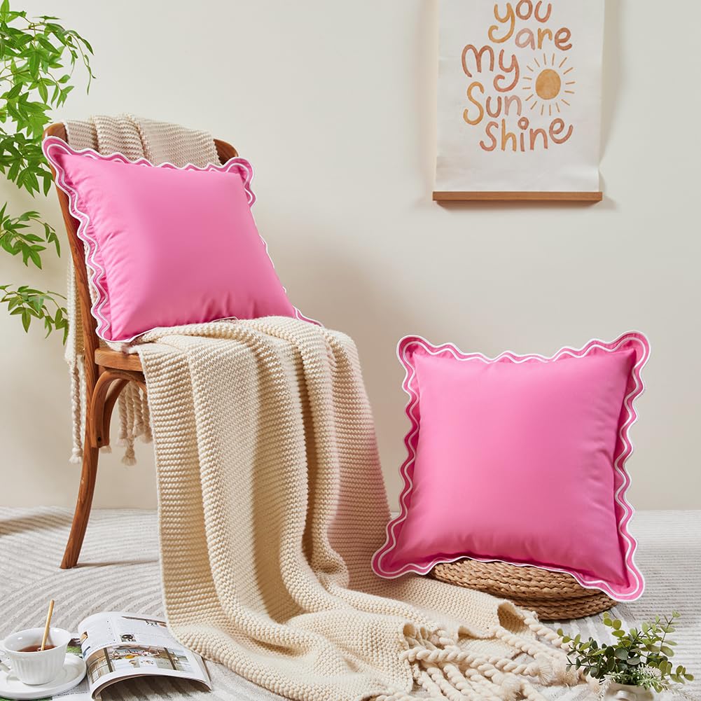 JOJOGOGO easy-care pink pillow cover, quick cleaning.