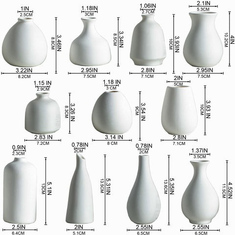 JOJUNO white bud vases pair well with modern and boho styles.
