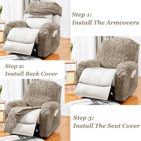 JOKIVTOU soft fabric slipcover emphasizes plush feel and comfort
