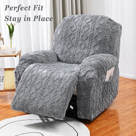 JOKIVTOU soft stretch recliner slipcover provides comfortable protection and fit.