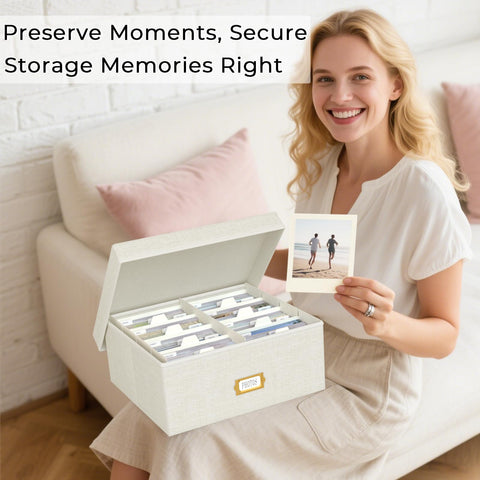 Jolensoy multi-use organizer stores photos, cards, and small memorabilia neatly.