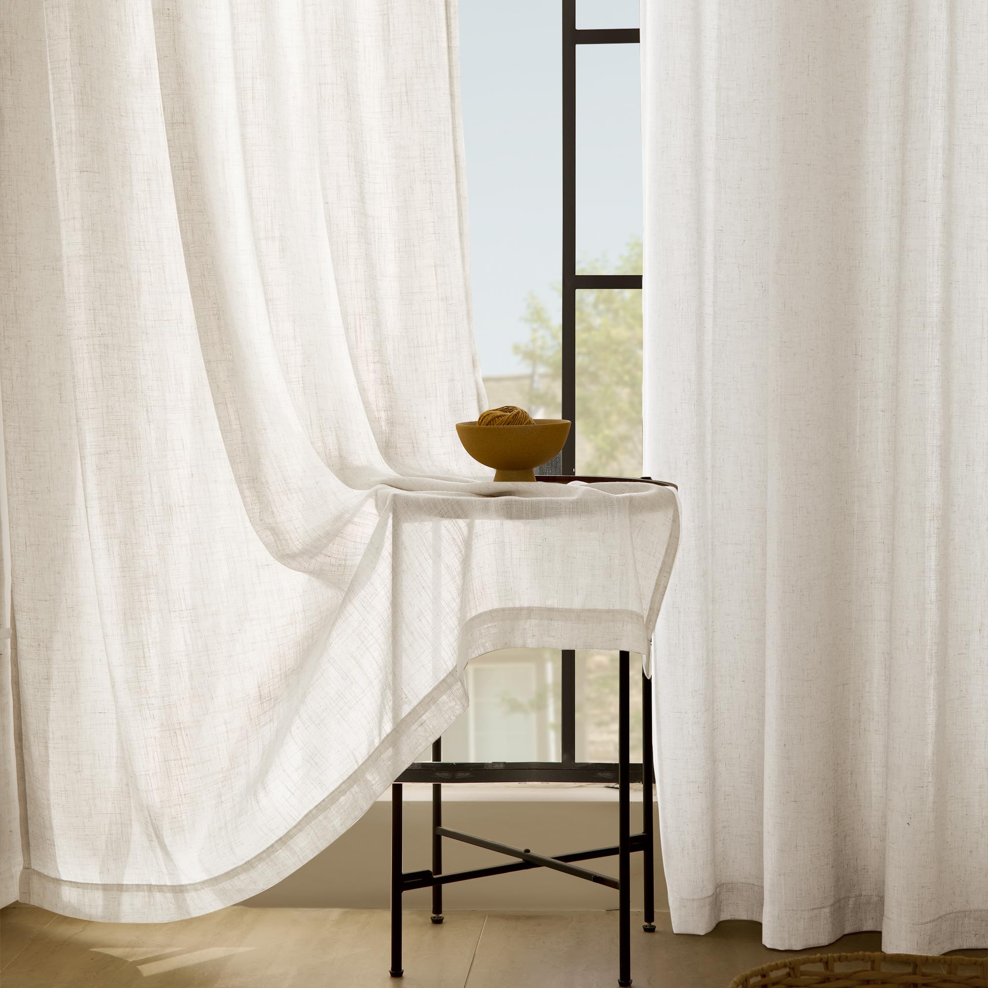 Jolilight linen blend texture adds rustic, earthy vibe.