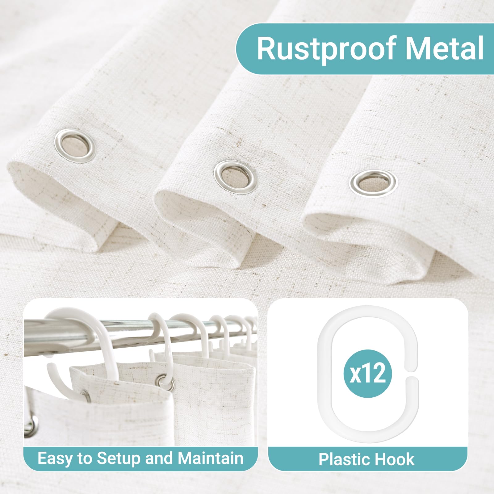 Jolilight 12-hooks pack included for quick installation and fit.