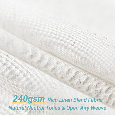 Jolilight weighted bottom hem keeps the curtain hanging straight.