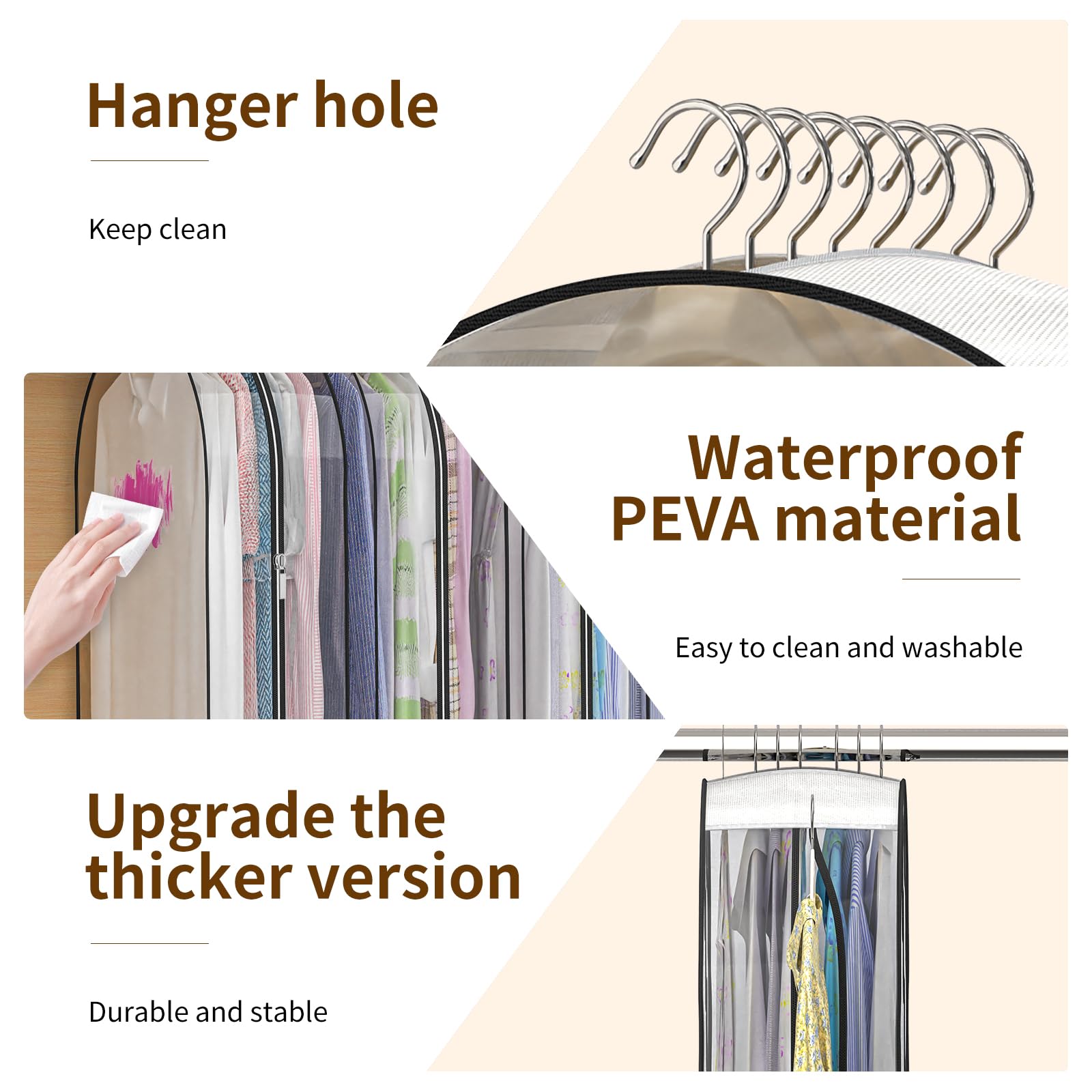 Jollygleam thickened PEVA fabric for durable storage