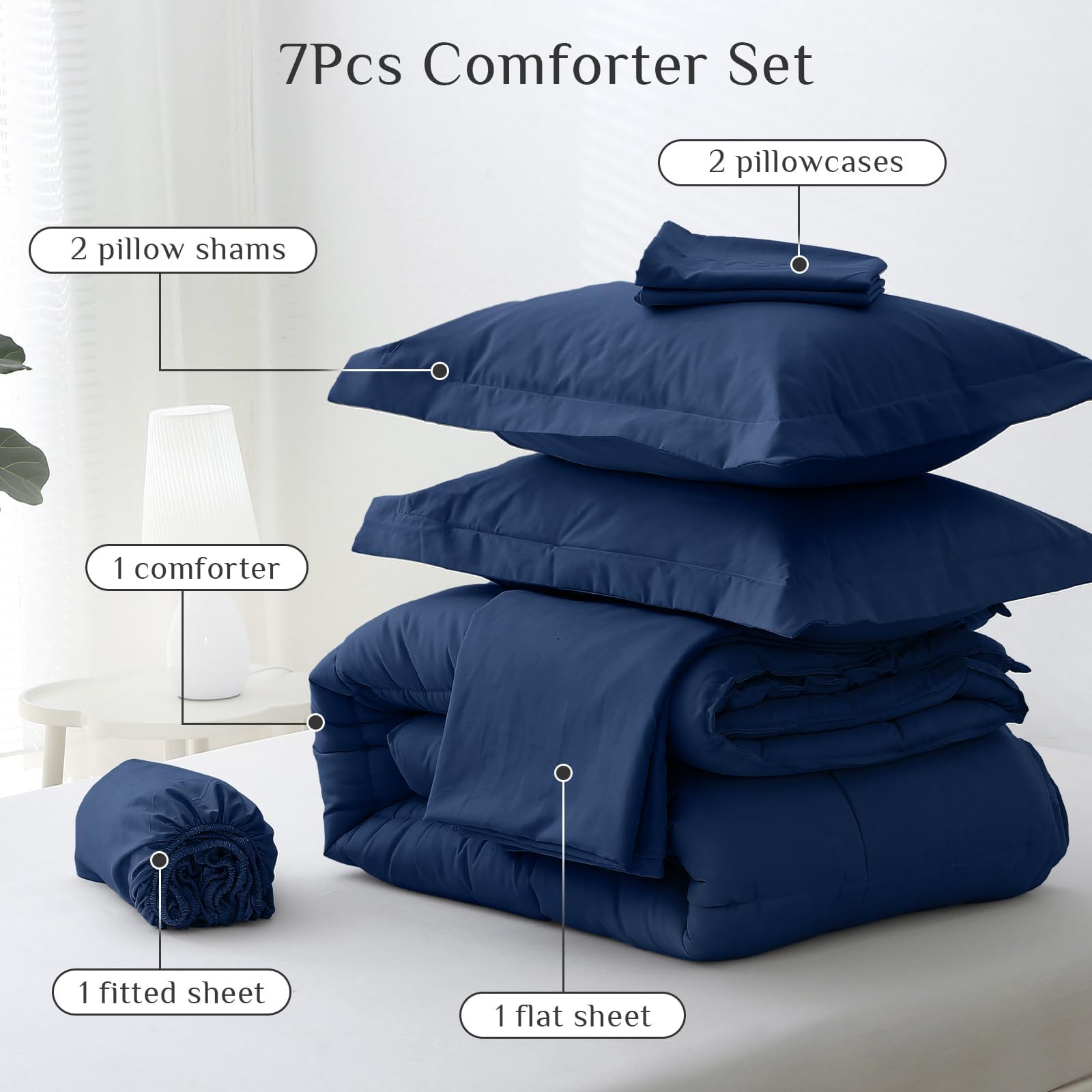 JOLLYVOGUE 100 percent microfiber cover for breathable comfort