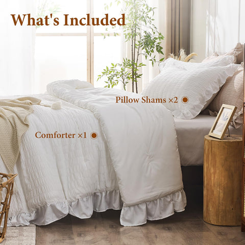 JOLLYVOGUE all-season warmth provided by 7 oz per yard squared filling on king size.