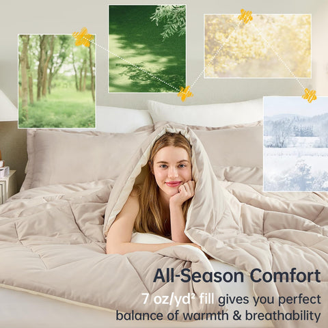 JOLLYVOGUE comforter pack shot highlighting vacuum sealed packaging