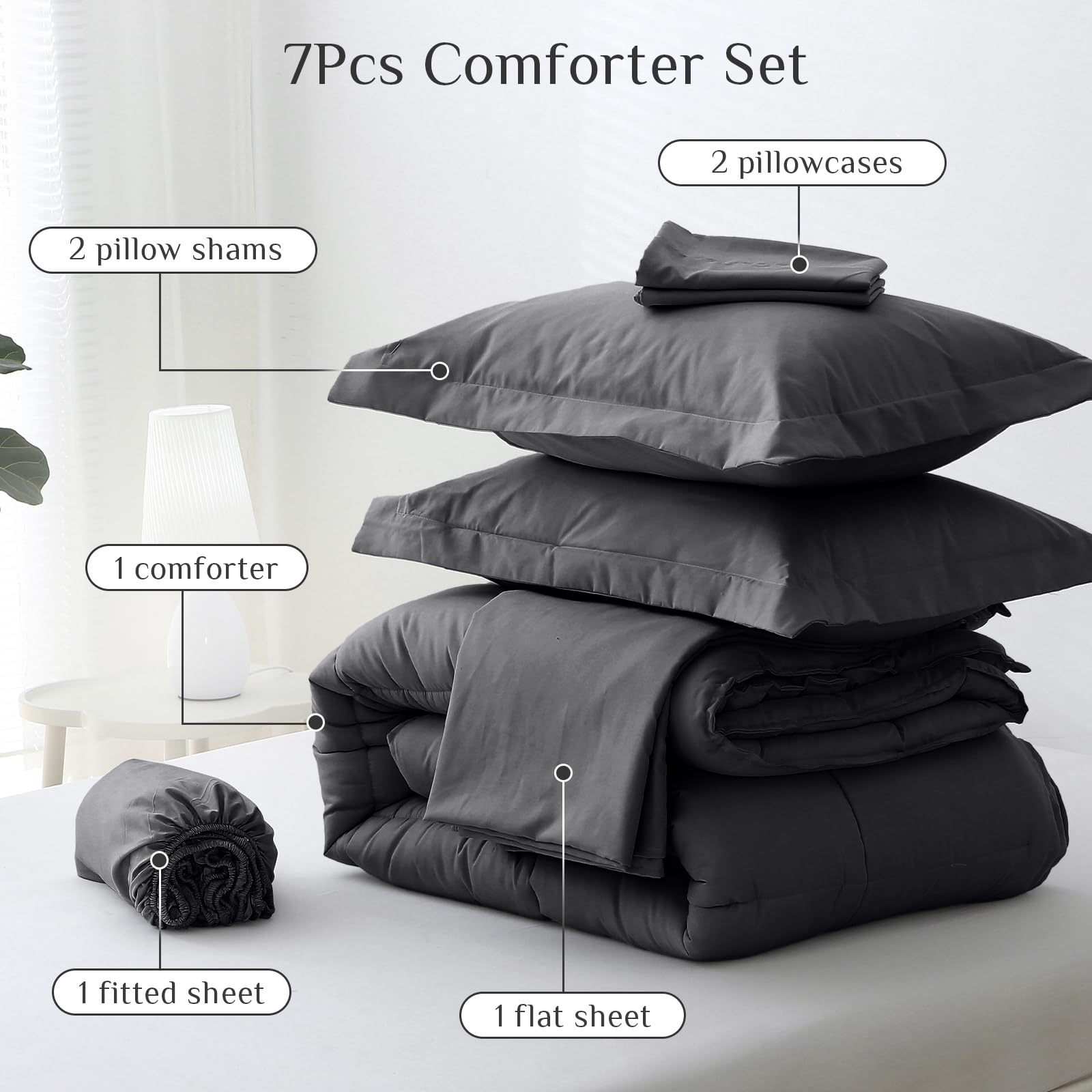 JOLLYVOGUE envelope pillowcase holds pillows in place for tidy beds