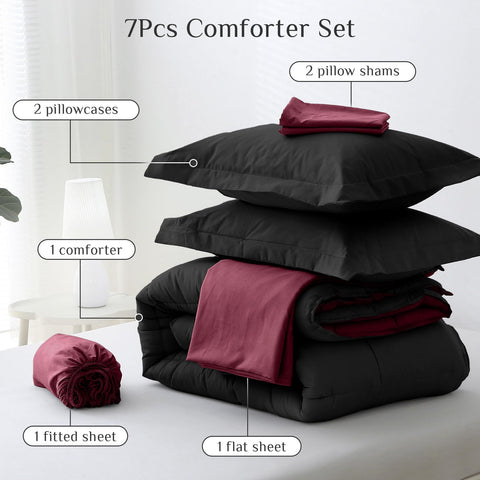 JOLLYVOGUE Envelope-style pillowcases keep pillows in place.