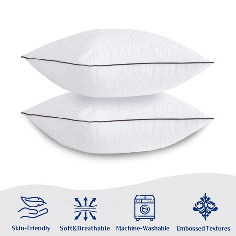 JOLLYVOGUE euro pillow soft and supportive close-up for comfortable lounging.
