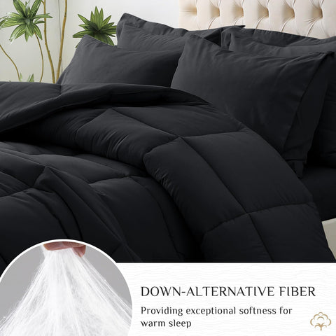 JOLLYVOGUE flat sheet and pillowcases display, coordinating design for seamless layering.