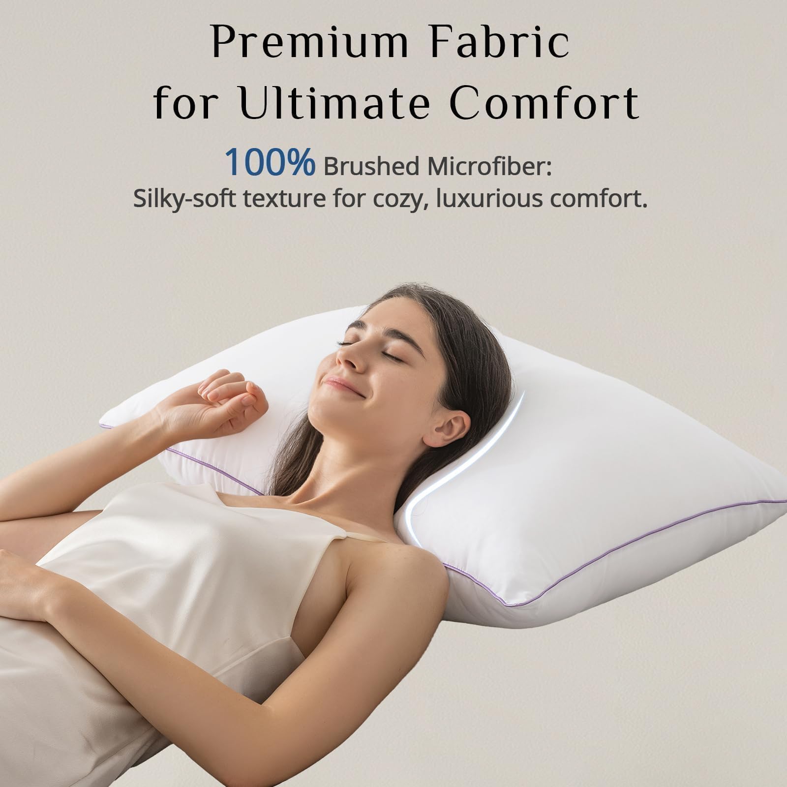 JOLLYVOGUE Pillow OEKO-TEX certified for safe sensitive-skin use.