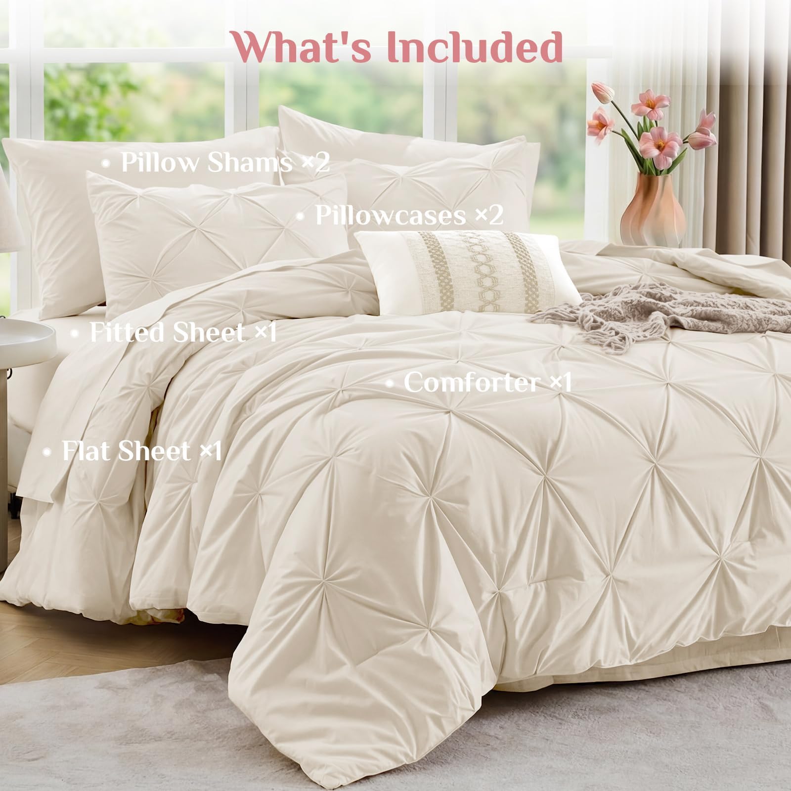 JOLLYVOGUE pillowcases 20x30 add soft touch and easy care.