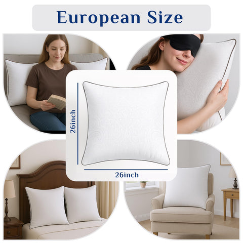 JOLLYVOGUE pillow breathable and machine washable keeps fresh, easy care routine.