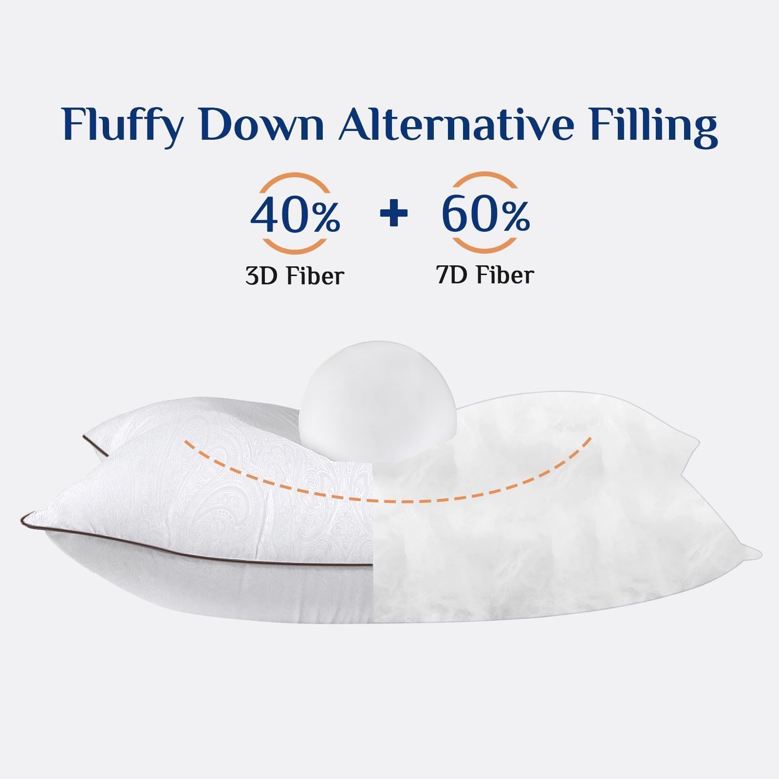 JOLLYVOGUE breathable, machine-washable pillows stay fresh between uses.