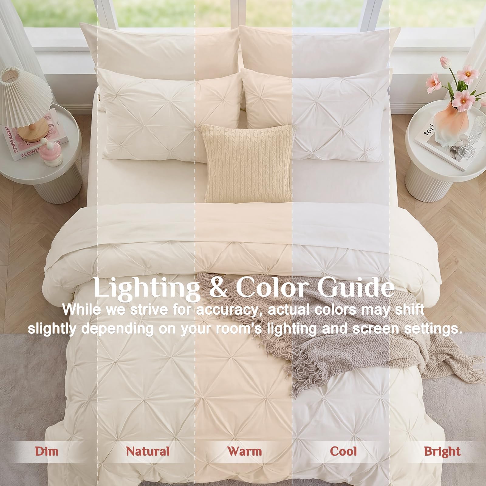 JOLLYVOGUE shams 20x26 complete cohesive, hotel-inspired look.