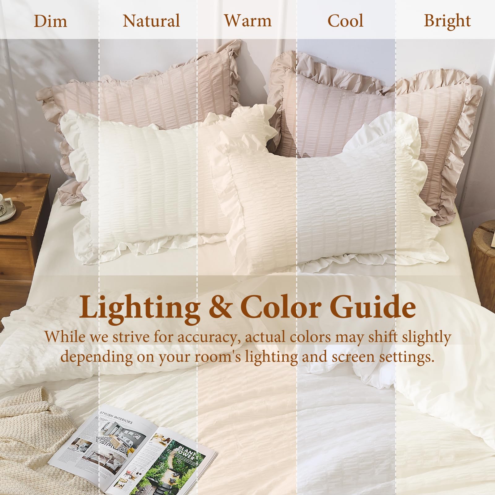JOLLYVOGUE lightweight microfiber fabric for year-round comfort