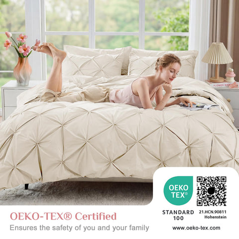 JOLLYVOGUE ultra-soft microfiber 240GSM bedding texture and warmth.