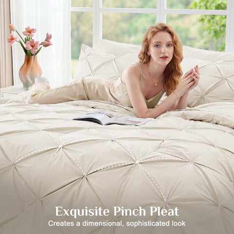 JOLLYVOGUE ultra-soft microfiber fabric delivers cozy all-season comfort.