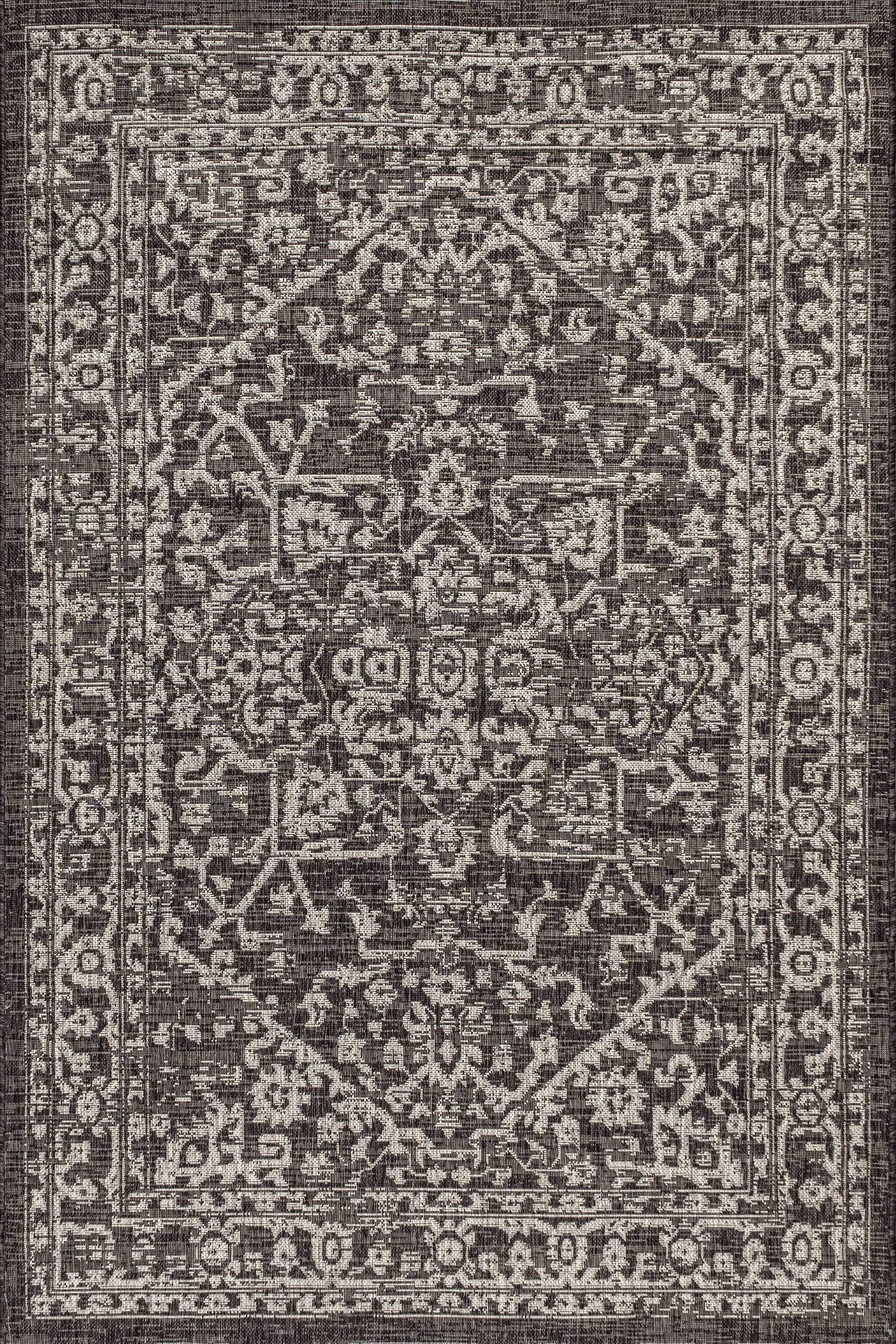 Jonathan Y Boho Medallion 8x10 rug pet-friendly—low-pile resists dirt buildup.