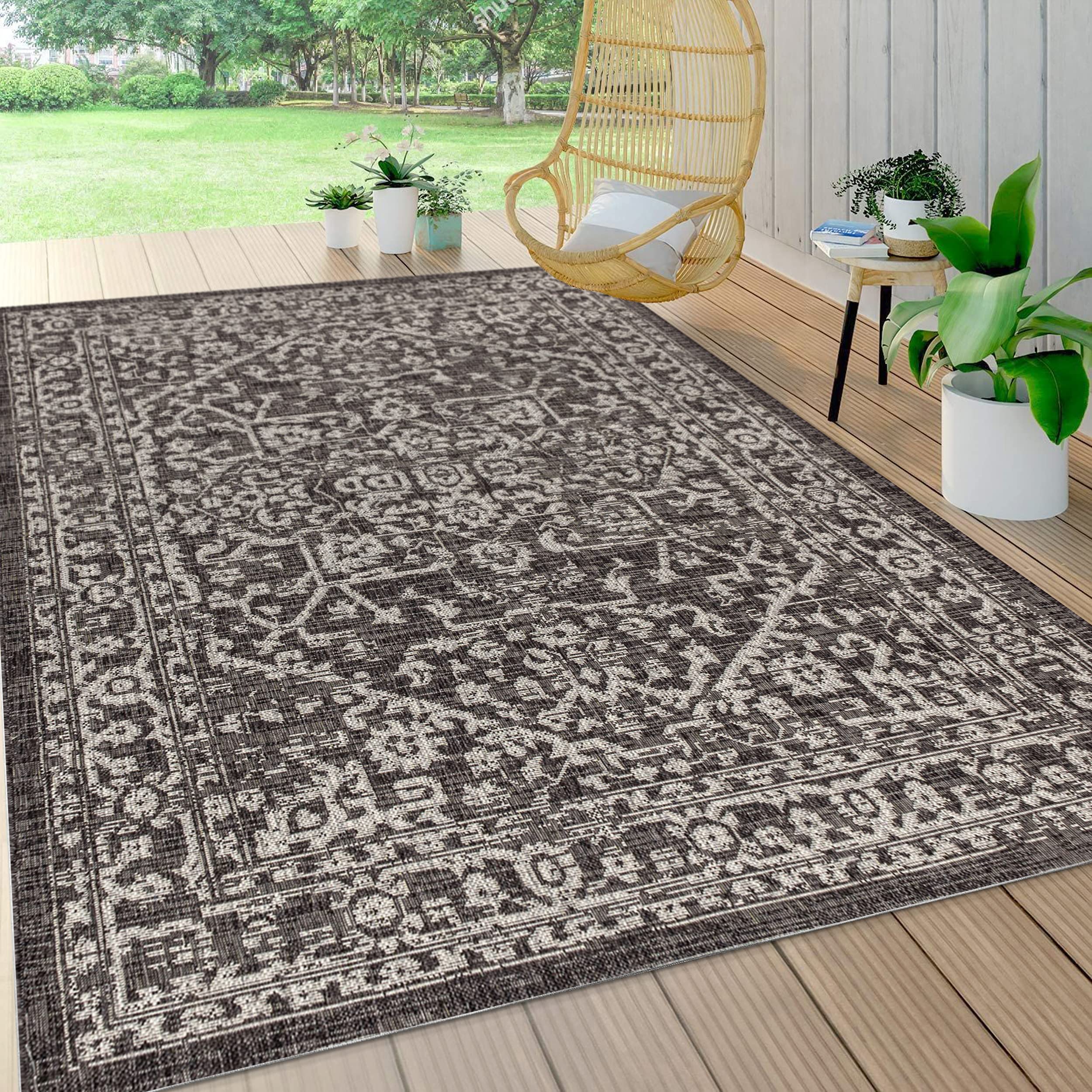 Jonathan Y Boho Medallion 8x10 rug porch setting—vibrant tones that weather UV fading.