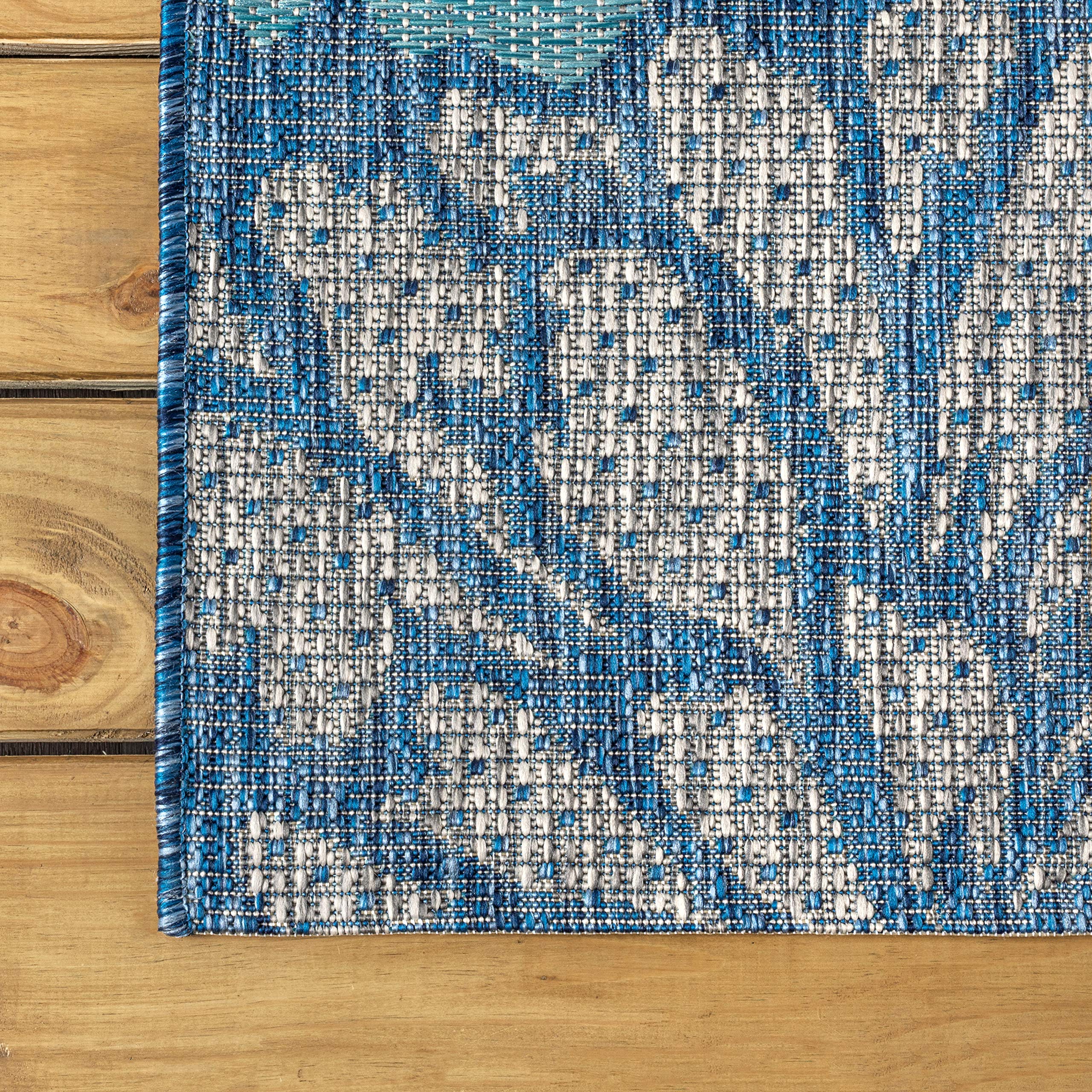 Jonathan Y outdoor-durable flat-weave rug suitable for patios and decks
