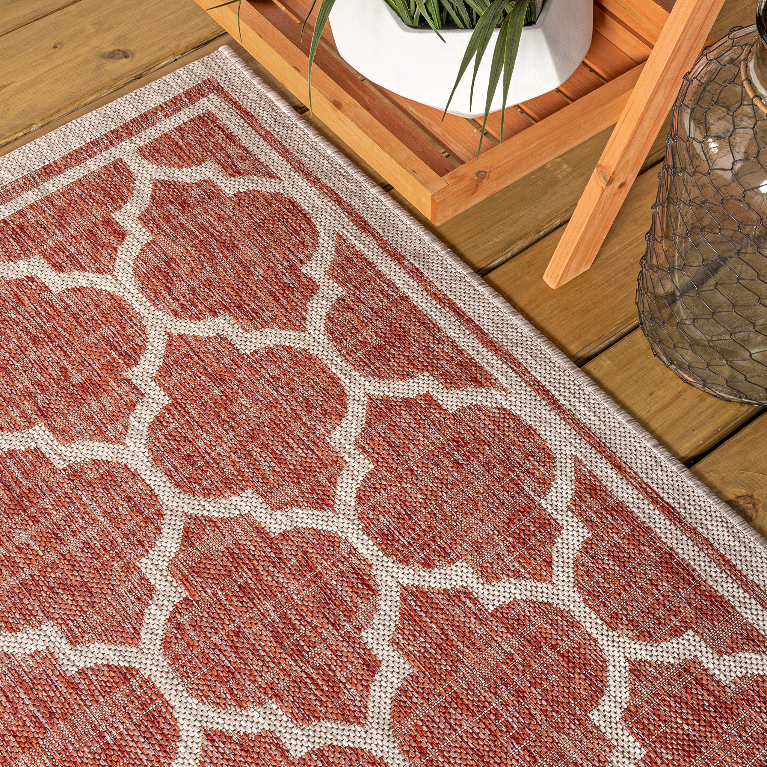 JONATHAN Y high-traffic porch rug designed for busy outdoor areas