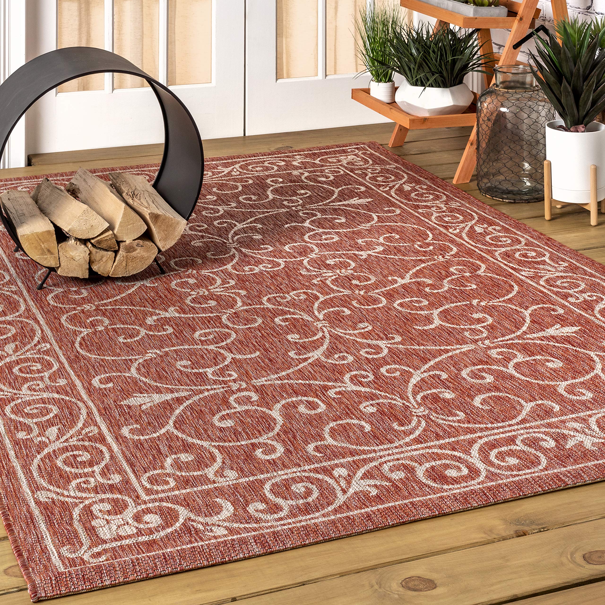 JONATHAN Y Non-shedding low-pile rug suited for busy spaces.