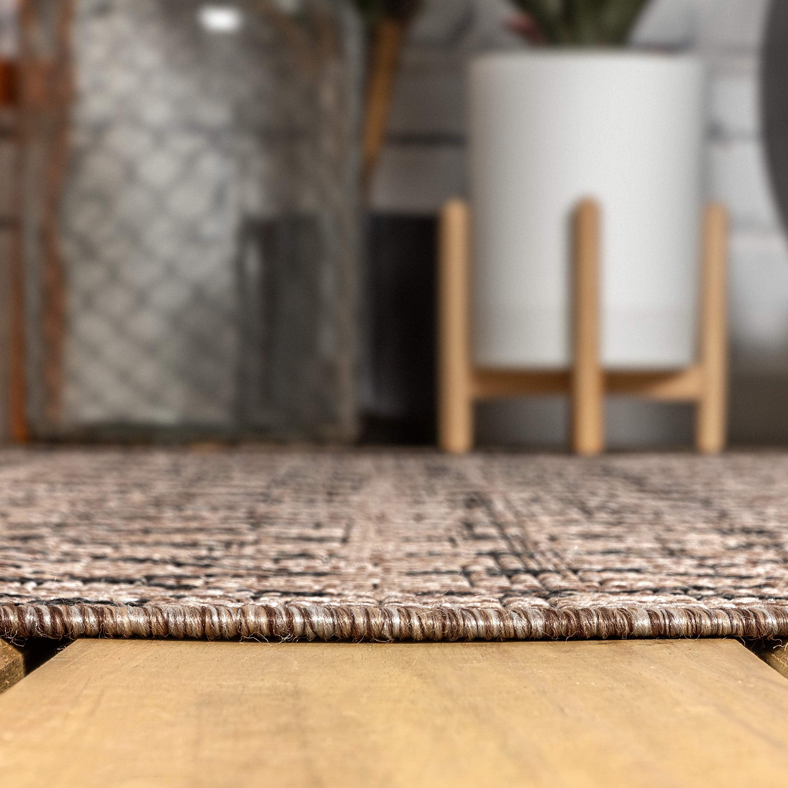 Jonathan Y Ourika easy-care outdoor rug designed for quick cleaning