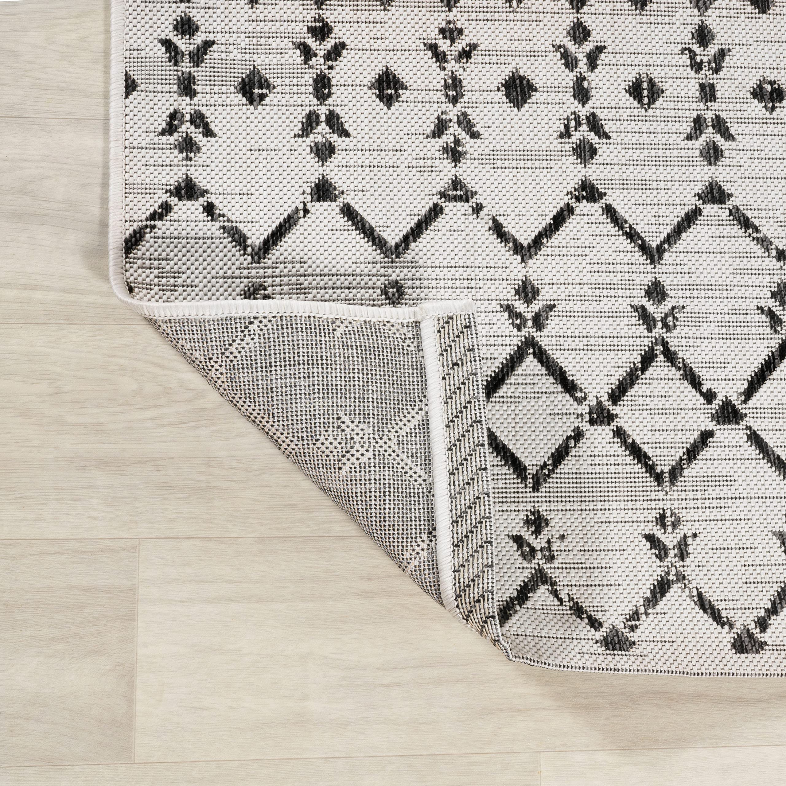 Jonathan Y outdoor indoor ready rug with low pile for high traffic