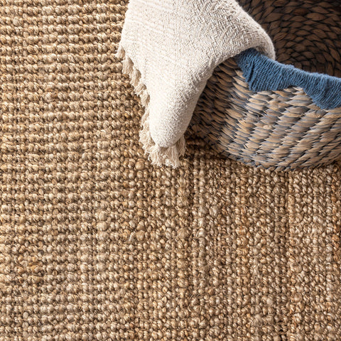 Durable jute fibers ready for busy homes with Jonathan Y Pata rug