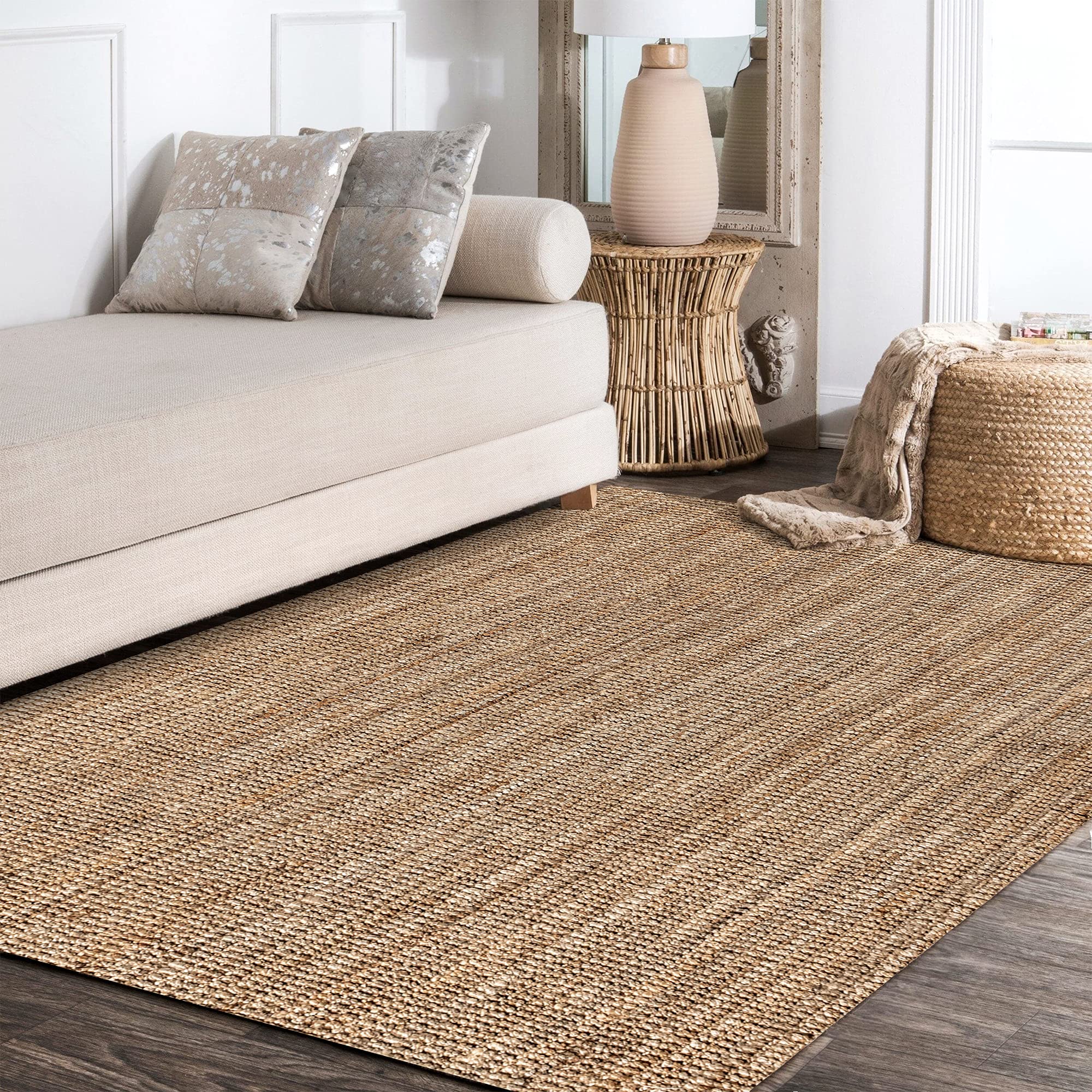 Jonathan Y Pata natural color rug suits boho and cottage decors