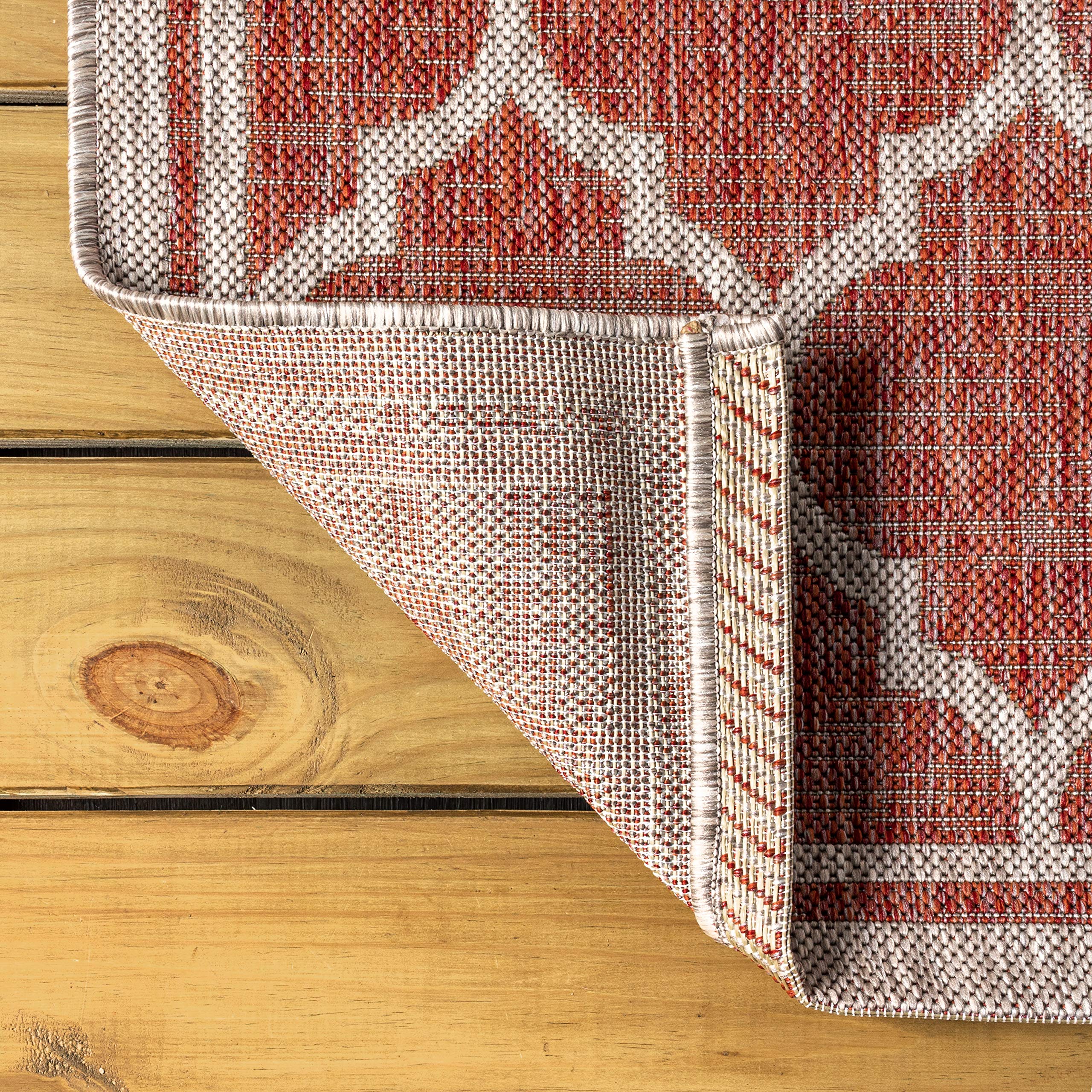 JONATHAN Y patio deck rug flatweave design for outdoors