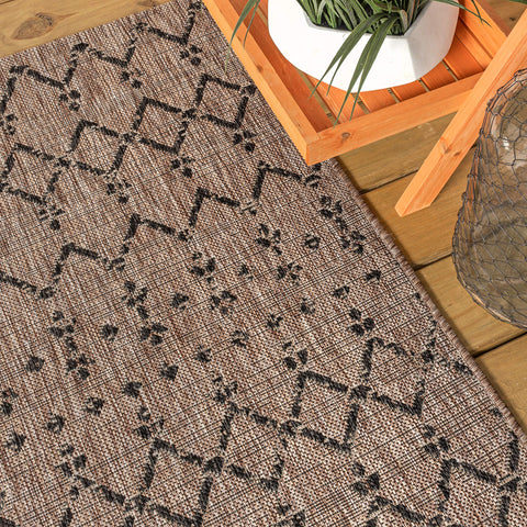 Jonathan Y Ourika rug stain-resistant and pet-friendly for busy homes.