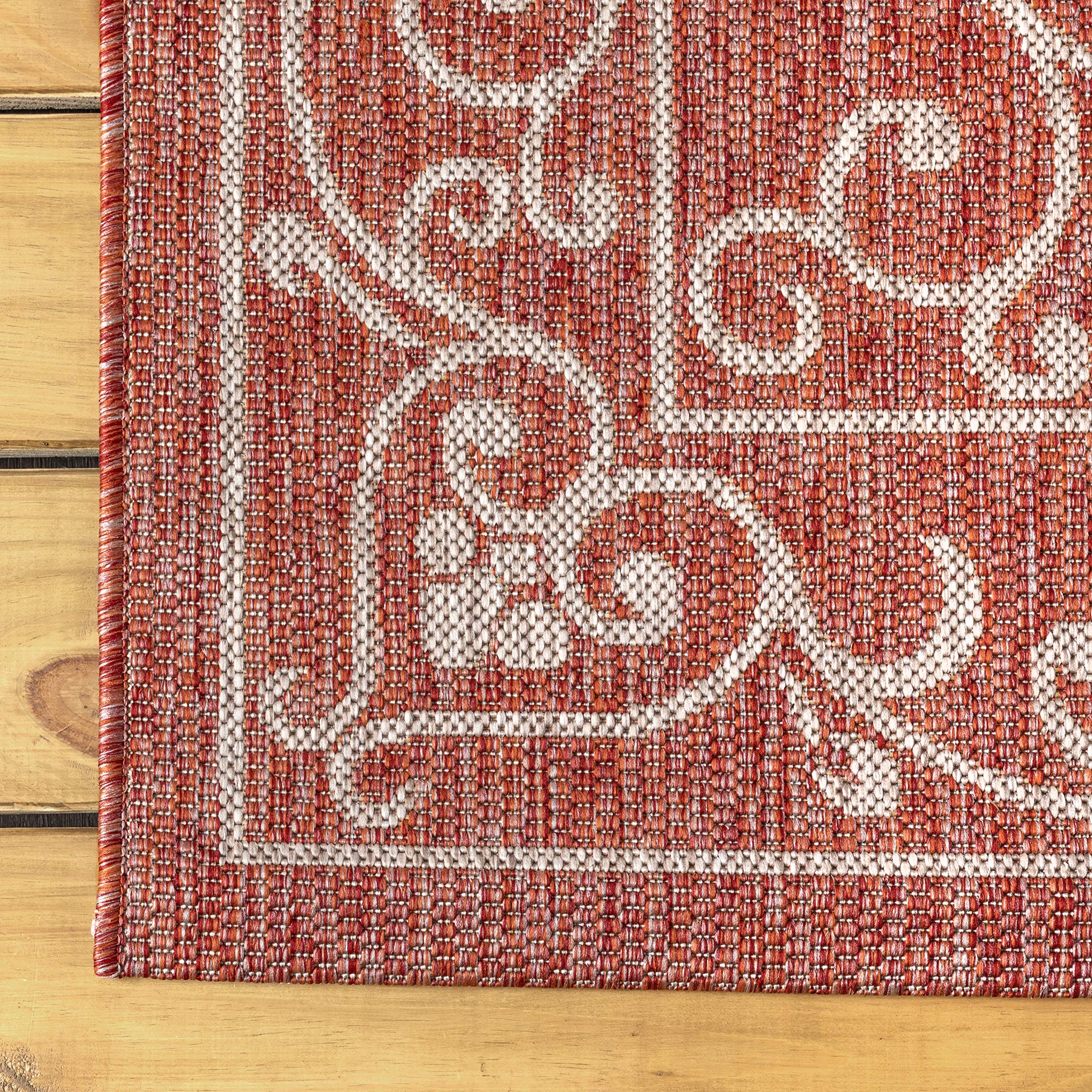 JONATHAN Y Easy-clean rug that rinses clean after spills.