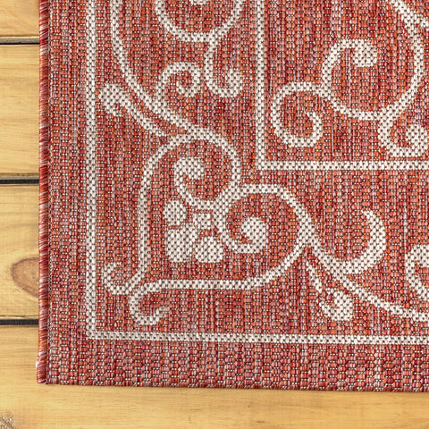 JONATHAN Y Easy-clean rug that rinses clean after spills.