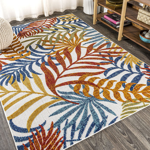 Jonathan Y Tropics pet-friendly flatweave supports high-traffic homes.