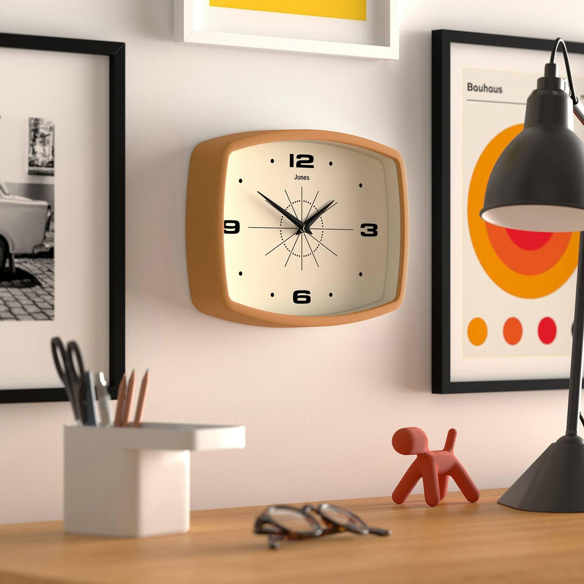 Jones Clocks Movie wall clock acrylic body with matte finish quality look