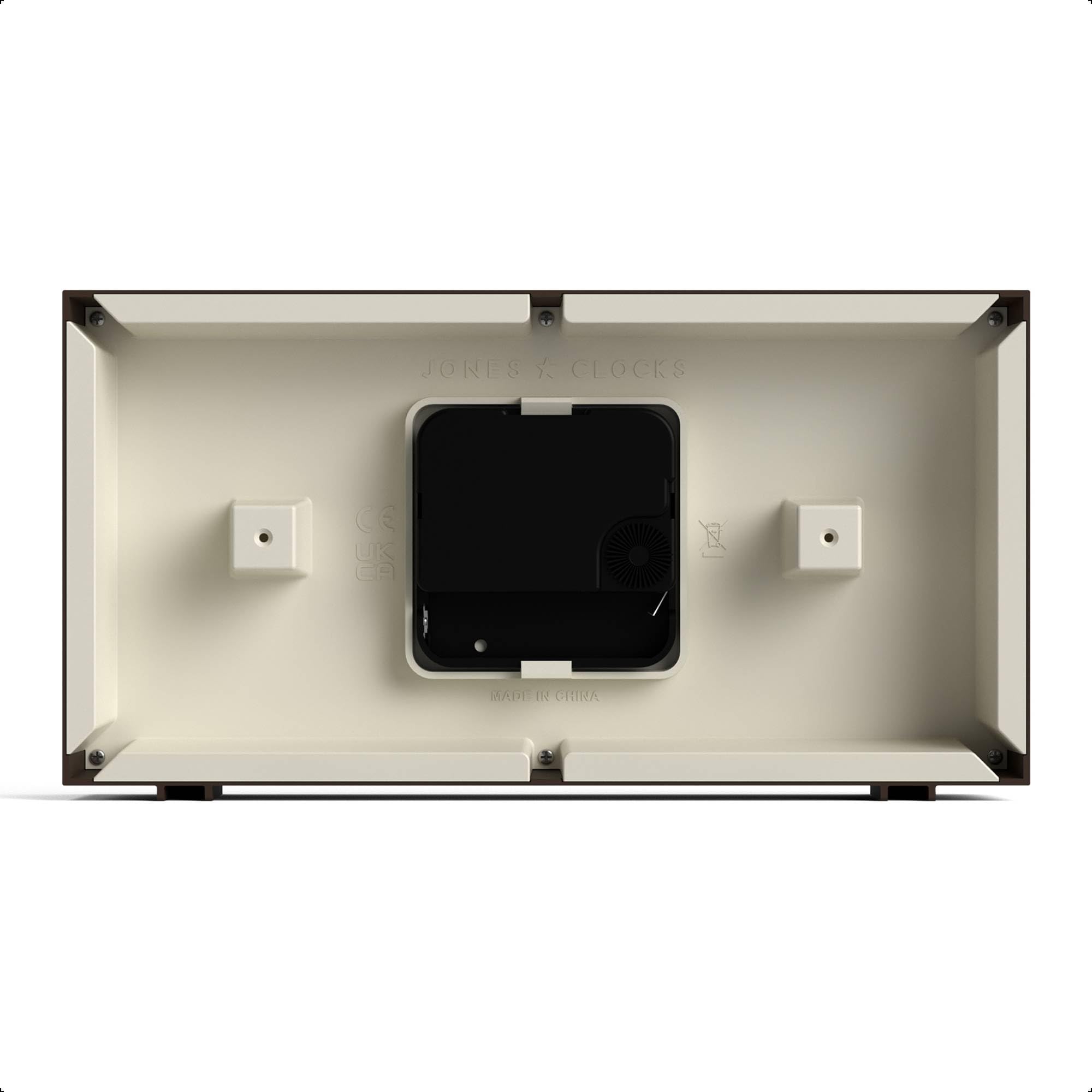Jones Clocks Odeon bedside desk clock ideal for nightstands and small desks.